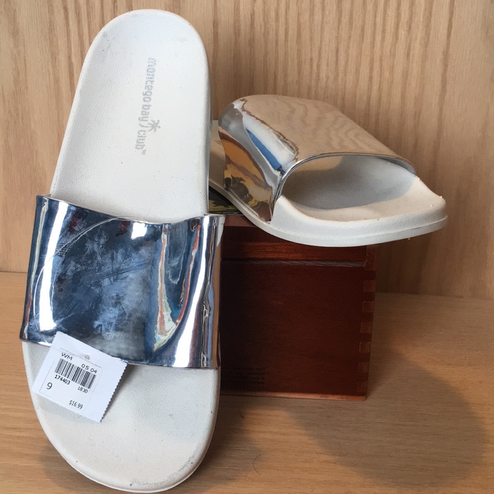 Silver Sandals size 9